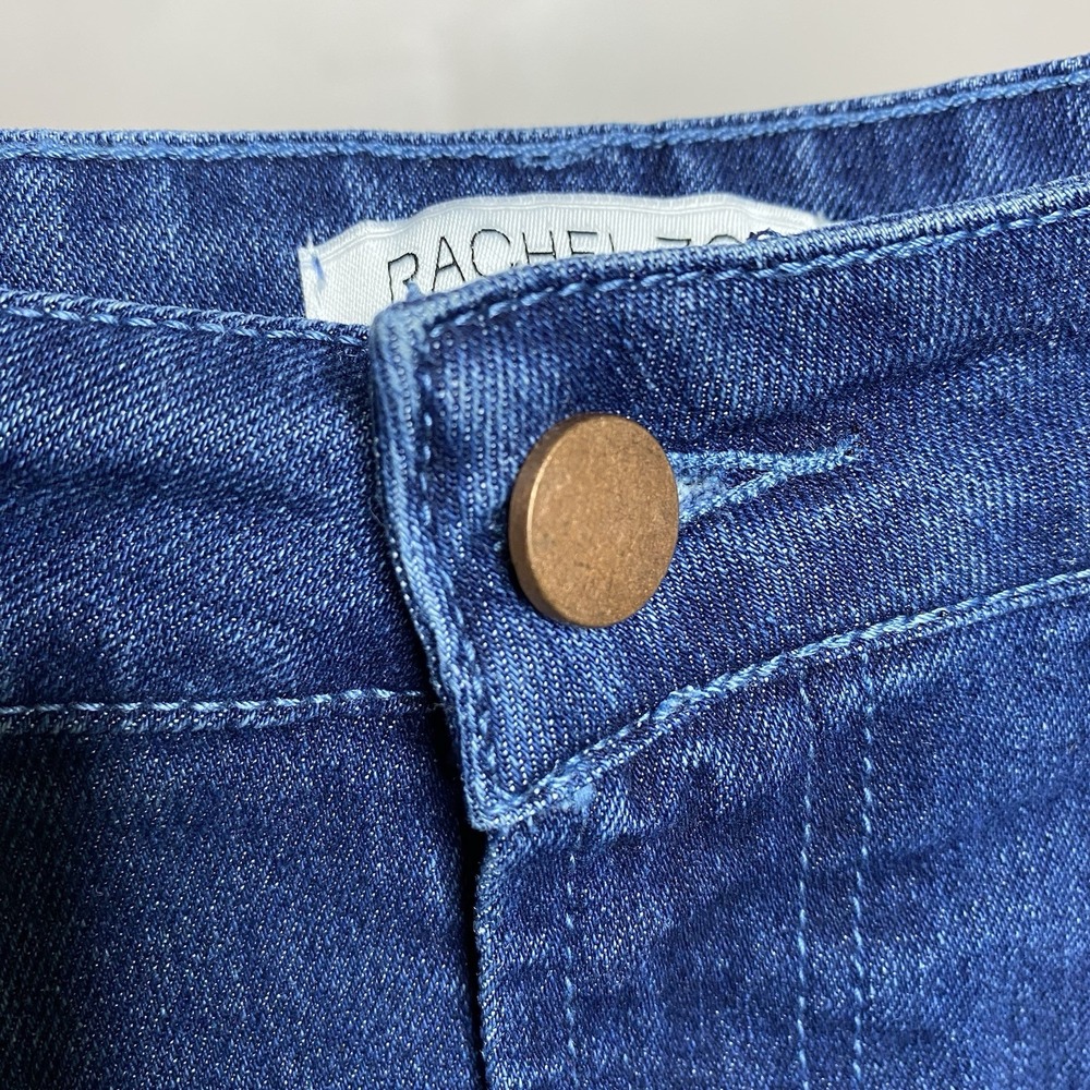 Rachel Zoe Women Skirt Size 6 High Rise Denim Maxi Front Slit Western Boho‎ - Picture 5 of 11